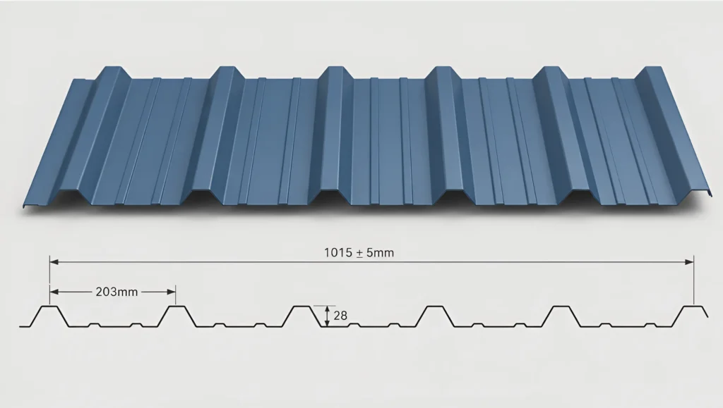 RIbstrong coulour coated profile sheet