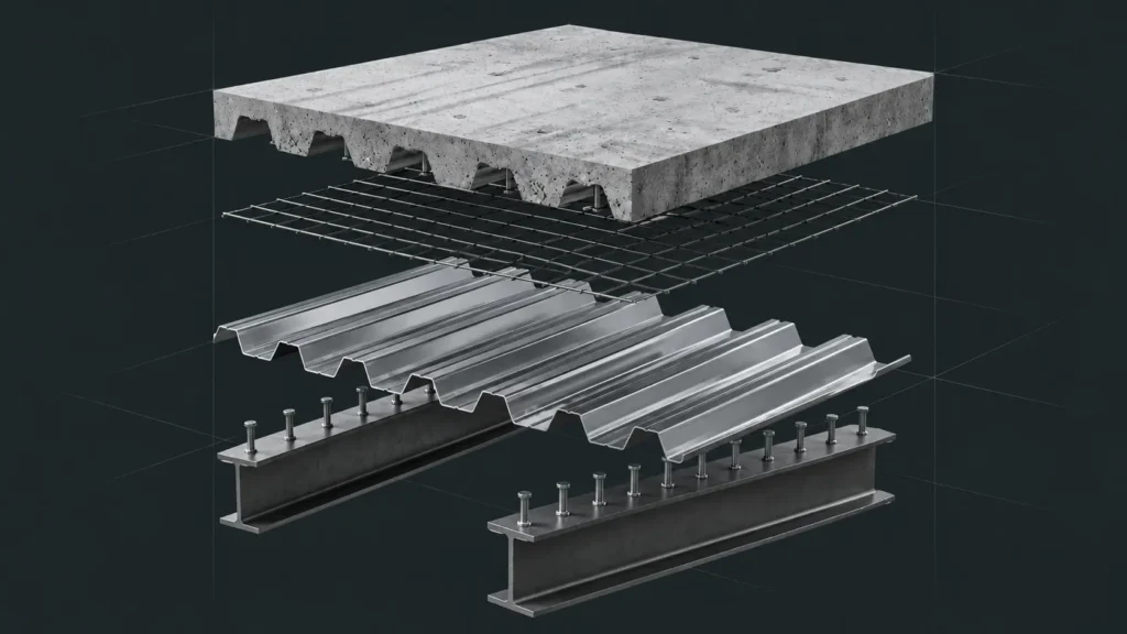 Composite Deck Floor Slab by geometric Steel