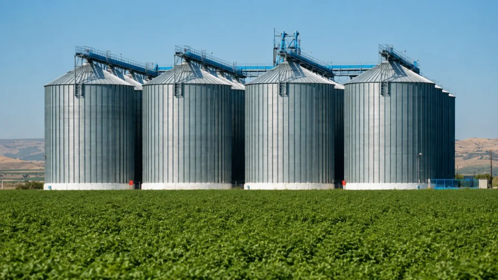 Agri-Storage & Silos​​ building with steeldeck by geometric steels